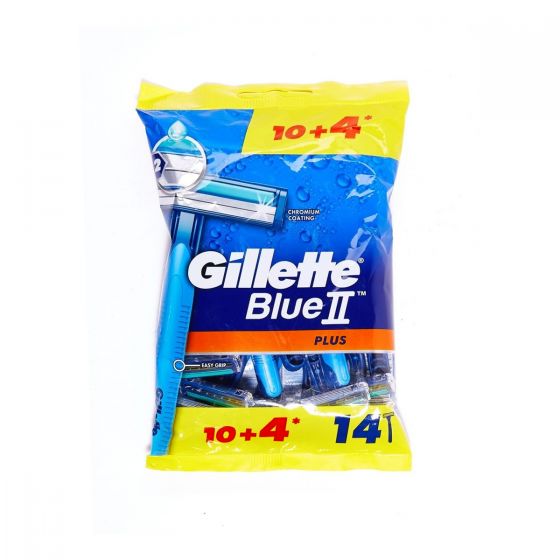 GILLETTE BLUE 2 PLUS BAG 10 PLUS 4 CT NEW PACK